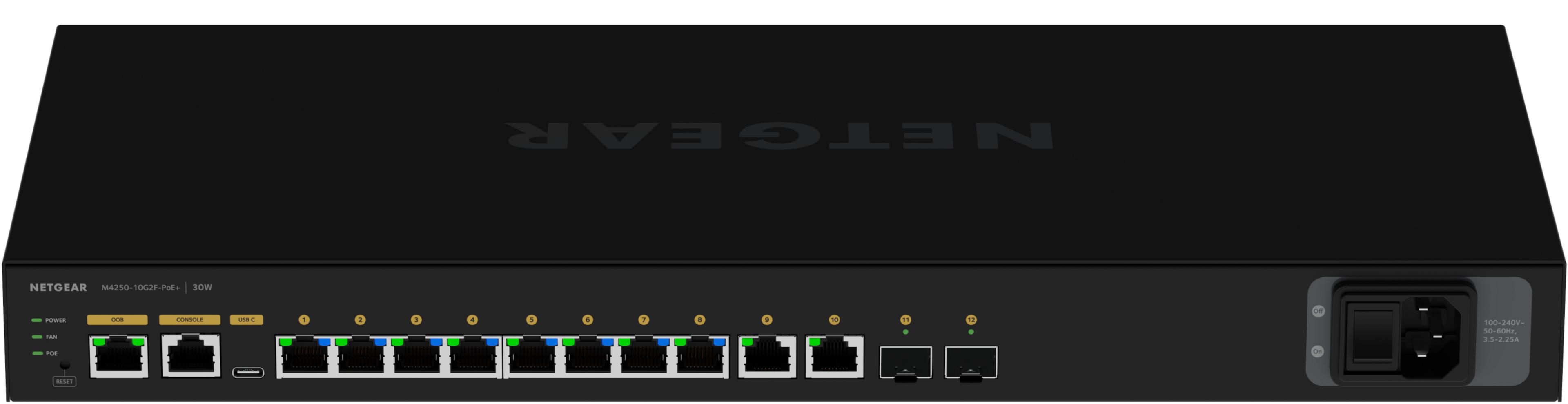 Switch NETGEAR M4250-10G2F-PoE+ AV Line