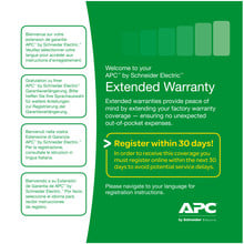 APC Warranty Extension SP02, +1 Year