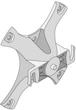 HPE Aruba Wall Mount W1 Black