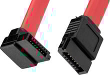 Cable SATA/f - SATA/f 90° Right 0.45m