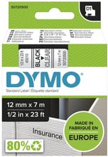 DYMO LM 12mmx7m D1 Label Tape Clear