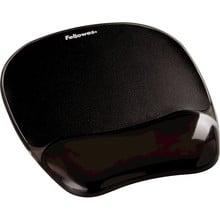 Fellowes Mouse Pad w/ Gel Wrist Rest Bck