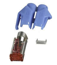 Stecker Hirose RJ45 Cat6 STP blau 10St
