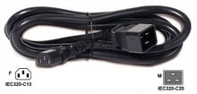 Power Cord IEC320-C13 to C20, 10A