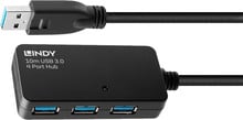 LINDY USB A Aktiv-Verlängerung 10 m+Hub