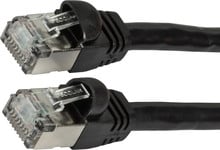 Câble patch RJ45 S/FTP Cat6 2 m noir
