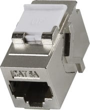Keystone Jack 1x RJ45 Bu - Bu Cat6a