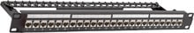 Patch Panel RJ45 24-port FeedThru Cat6a