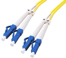 FO Duplex Patch Cable LC-LC 9/125µ 1m
