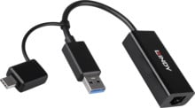 Lindy 41755 Cavo USB 2.0 Tipo A - B Trasparente - 480 Mbit/s, Doppia Schermatura