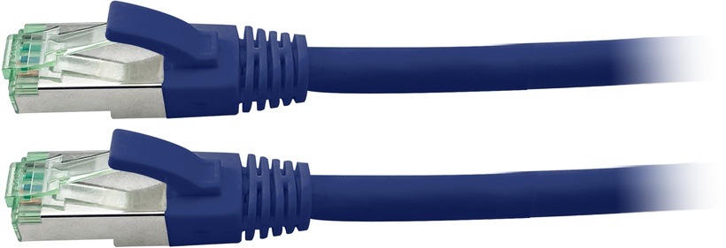 GRS Patch Cable RJ45 S/FTP Cat6a 1m bl