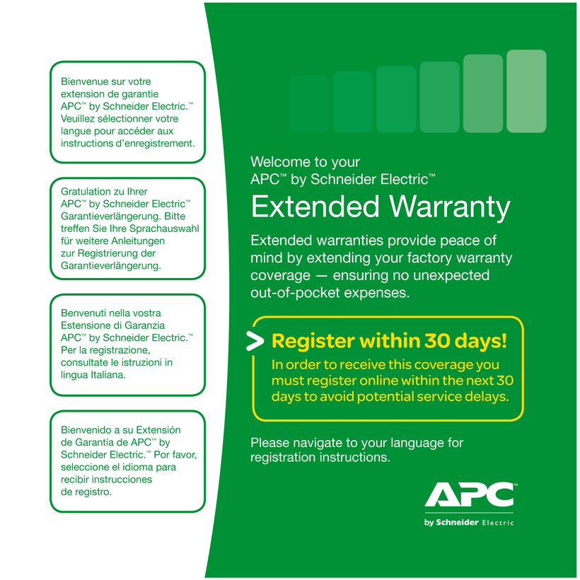 APC Warranty Extension SP01A + 1Y