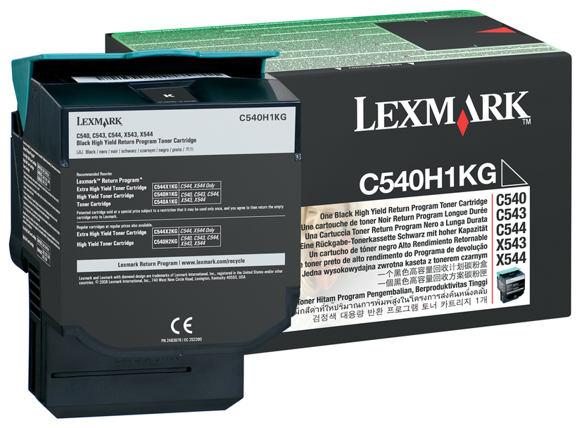 Vratný toner Lexmark C54x/X54x černý