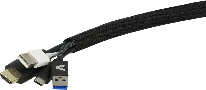 Fabric Tube D=13mm 10m Black