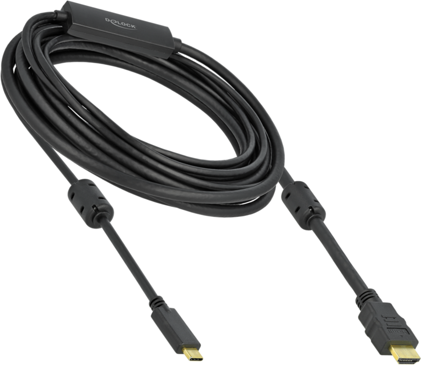 Kabel USB Typ C St - HDMI St 7 m schwarz