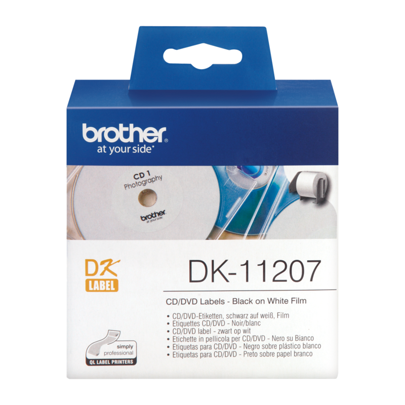 Brother CD/DVD Round Labels White