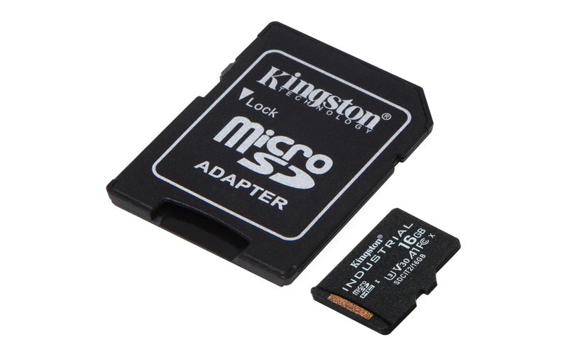 Kingston 16GB Industrial microSDHC+Ad.