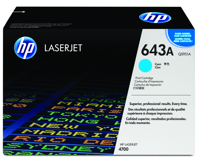 HP 643A Toner Cyan