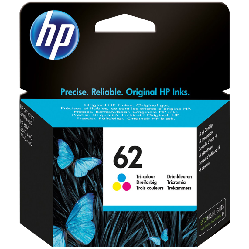 HP 62 Tinte dreifarbig