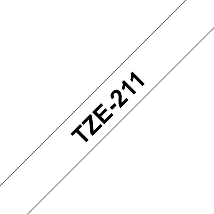 Brother TZe-211 6mmx8m Label Tape White