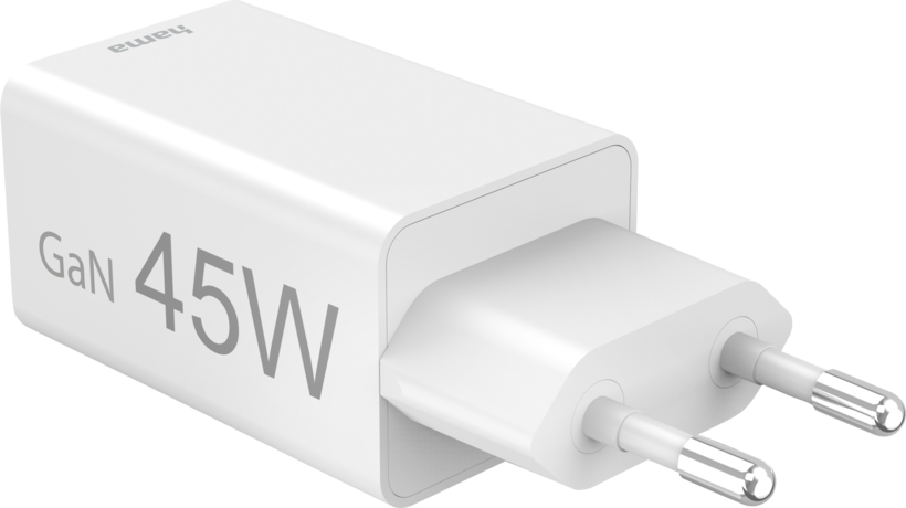 Hama USB-C/USB-A GaN Wall Charger 45W