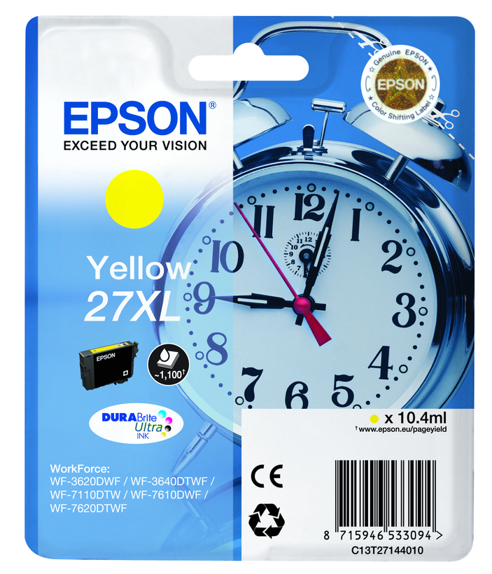 Inchiostro Epson 27XL giallo