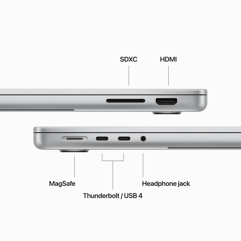 MacBook Pro 14 Apple M3 8 GB/1 TB plata