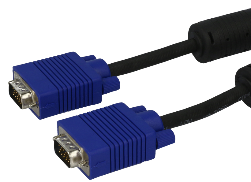 VGA Monitor Cable HD15/m-m 10m Black