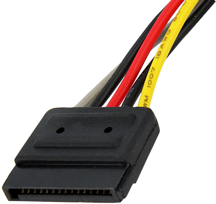 Tápadapter SATA (m) - 2x SATA (f) 0,15m