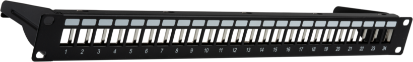 Patch Panel RJ45 24port w/o Modules Fold