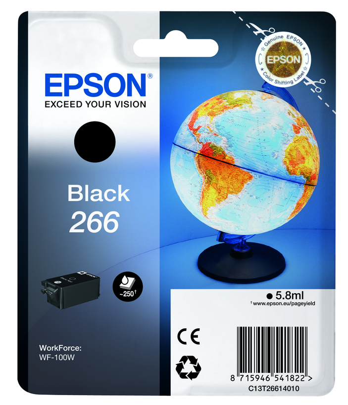 Tinteiro Epson 266 Globus preto