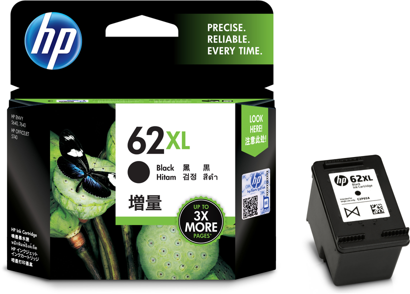 HP 62XL Tinte schwarz