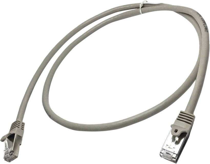 Patch Cable RJ45 S/FTP Cat6 1m Grey