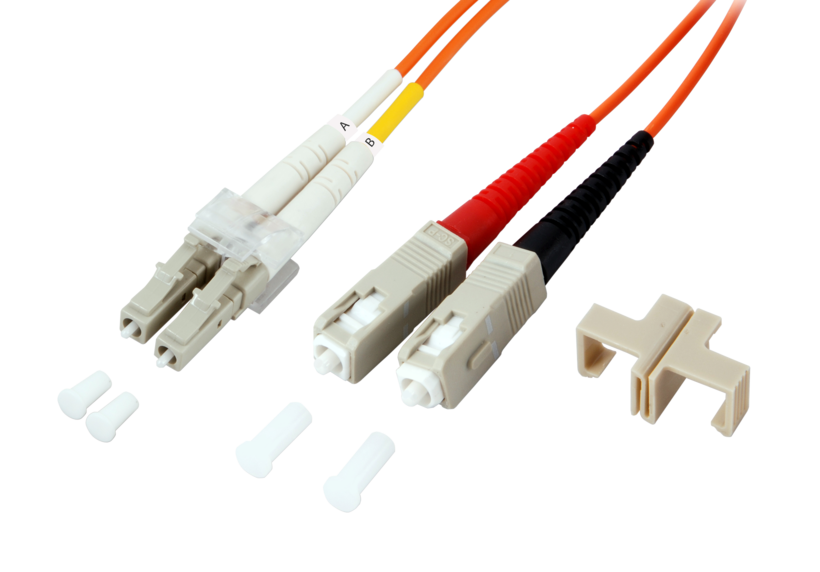 FO Duplex Patch Cable LC-SC 50/125µ 1m