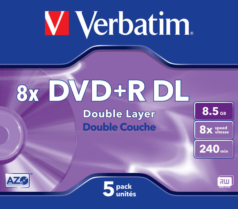 DVD+R Verbatim DL 8,5 GB 8x JC (5)