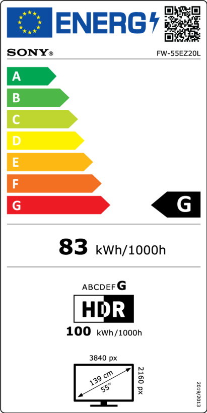 Sony Bravia FW-55EZ20L Signage Display