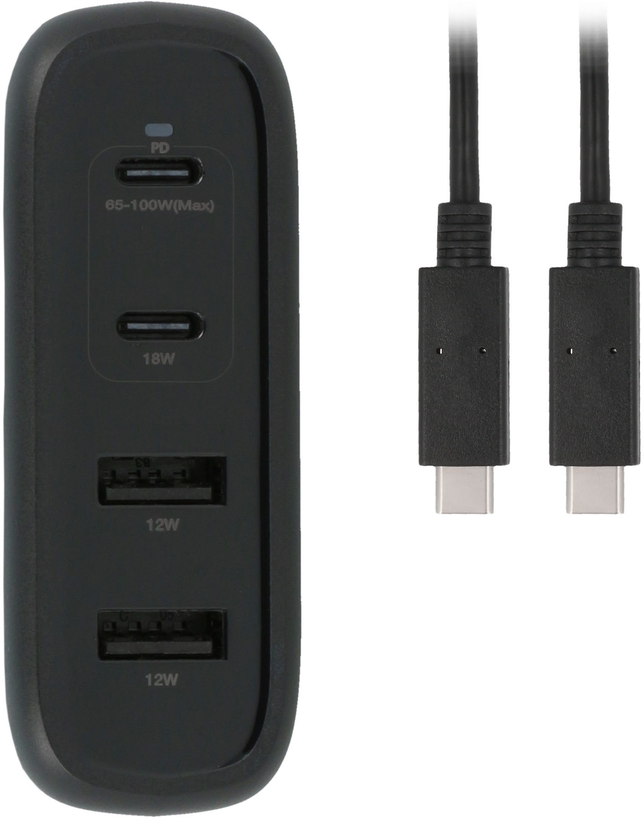 Caricabatterie 2x USB-C/2x USB-A 100 W