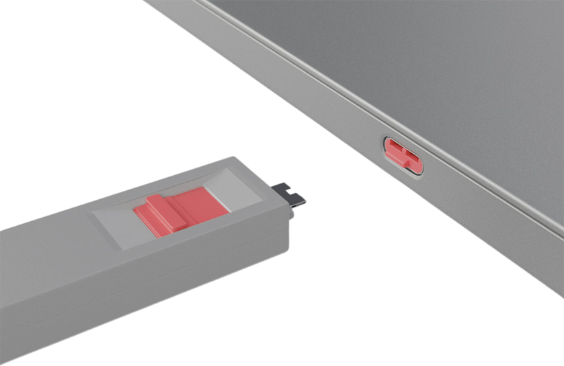 USB-C Port Blocker Pink 4-pack + 1 Key
