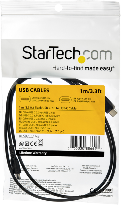 StarTech USB Type-C - A Cable 1m