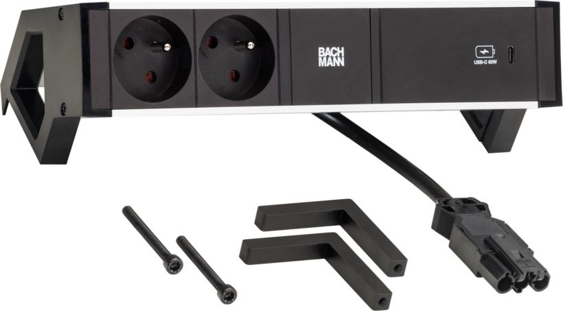 Power Strip 2-way + USB