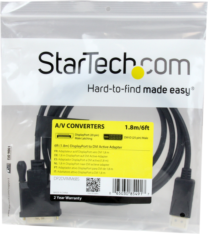 Cavo DisplayPort - DVI-D StarTech 1,8 m