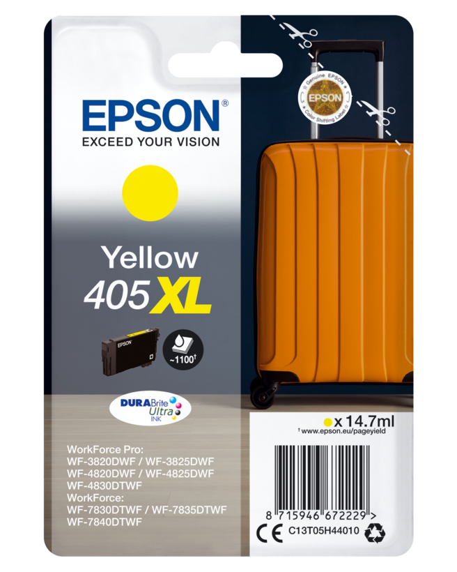 Encre Epson 405 XL, jaune