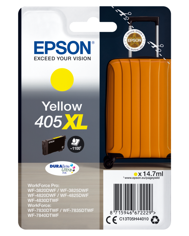 Tinteiro Epson 405 XL amarelo