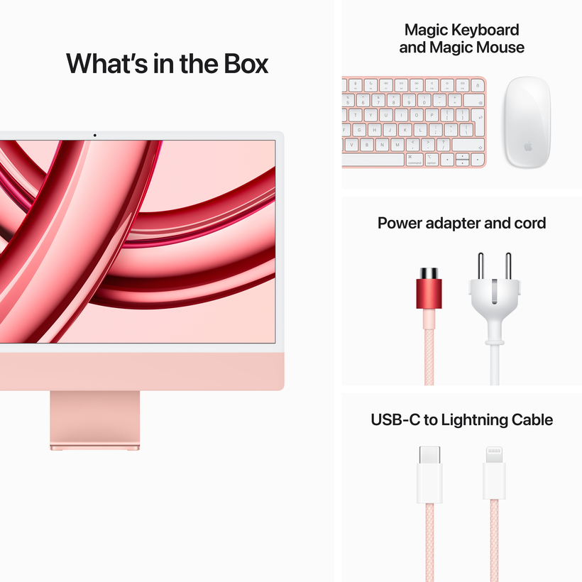 iMac Apple M3 8 núcleos 8/256 GB rosa