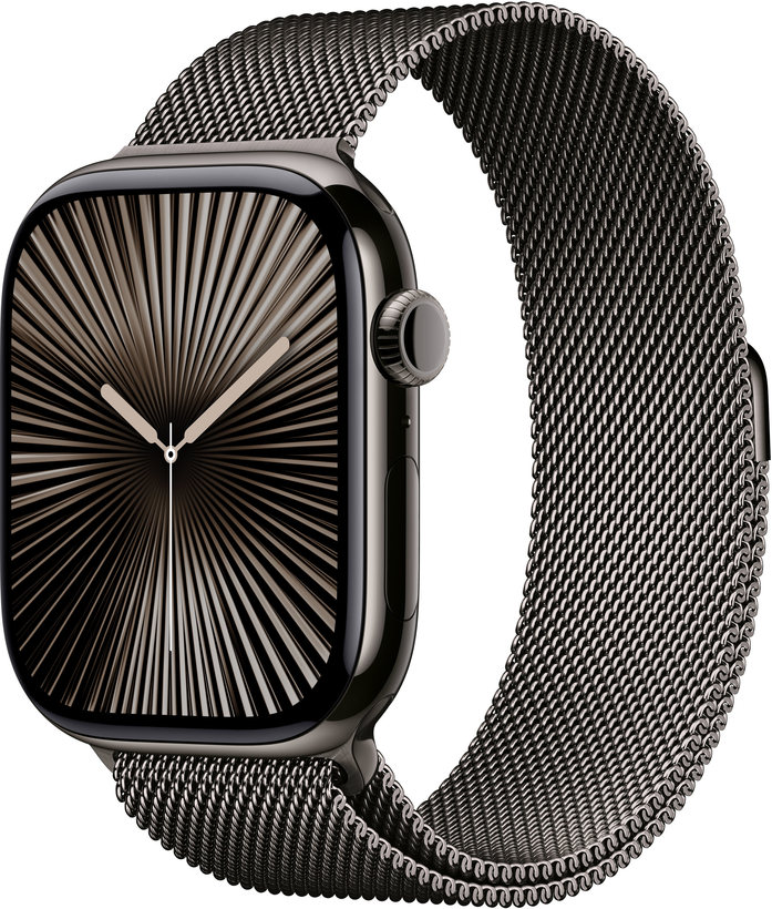 Apple Watch S10 LTE 46mm Titanium schief