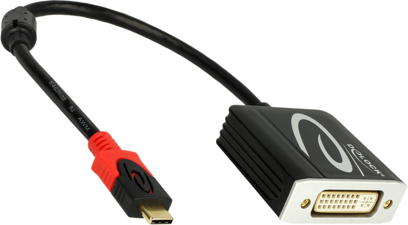 Adapter USB Type-C/m - DVI-I/f 0.2m