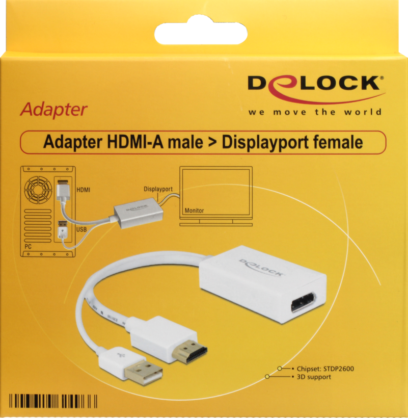 Adattatore HDMI - DisplayPort Delock