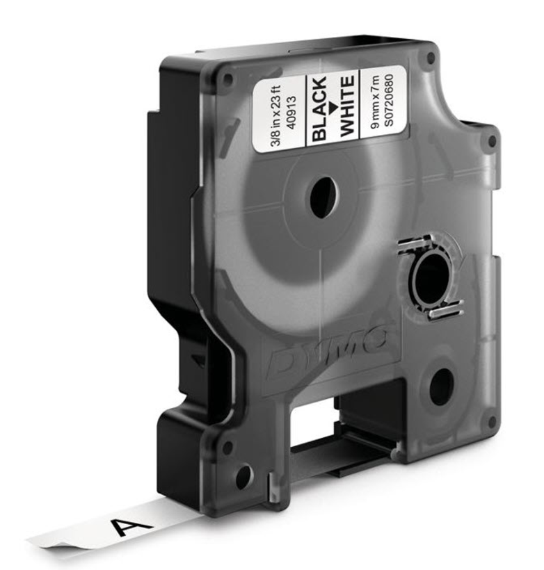 DYMO D1 Label Tape 9mm Black/White