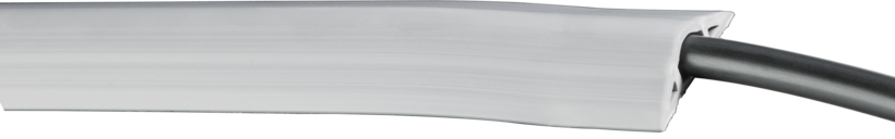 Gaine câbles semi-circ 70x21mm 1,8m gris