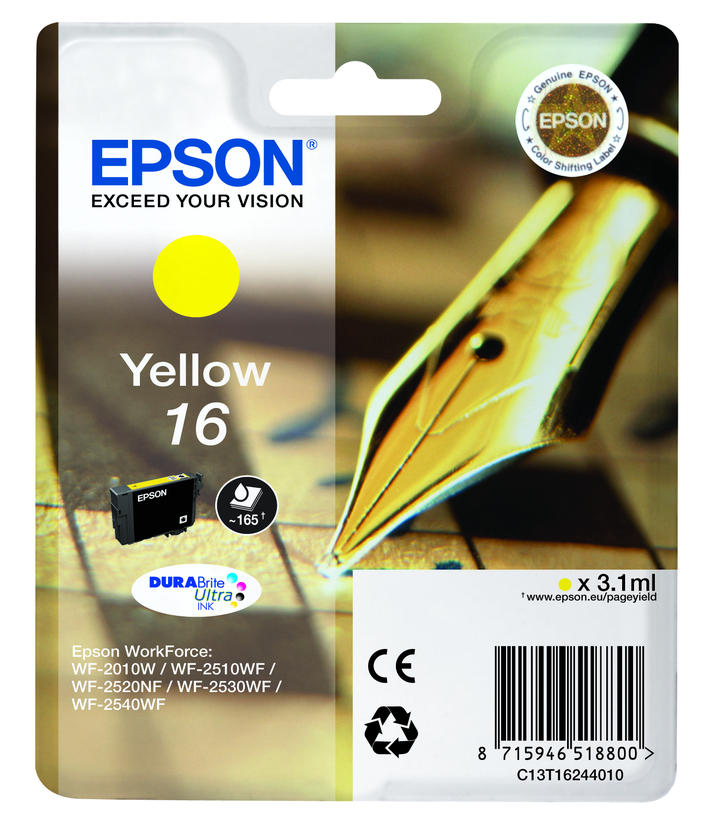 Epson 16 tinta, sárga